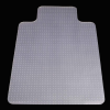 48"x36" Clear Rectangle Chair Mat With Lip For Carpet, Odorless, BPA and Phthalate Free