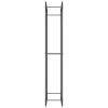 Firewood Rack Matt Black 31.5"x11"x60.6" Steel