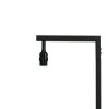 Contemporary Metal 62in Floor Lamp with on/off Foot Switch, Black