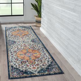 Boho Medallion Woven Area Rug (Color: as Pic)