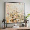 Handmade Oil Painting Color Block Gold Leaf Living Room Decoration Painting Abstract Painting Home Hanging Painting Wall Art